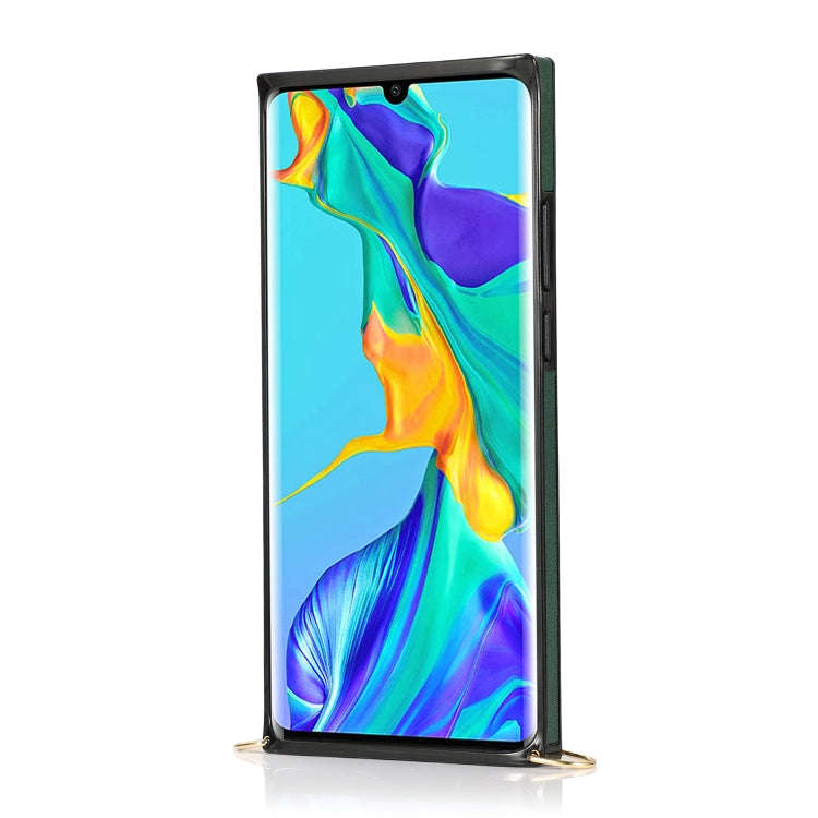 For Huawei P30 Pro Wrist Strap PU+TPU Shockproof Protective Case with Crossbody Lanyard & Holder ...