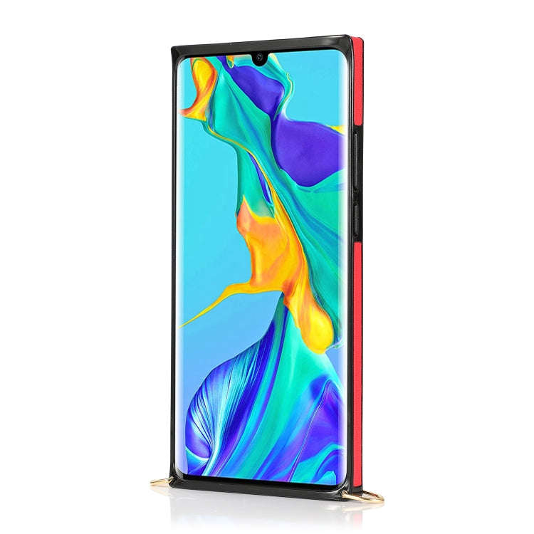For Huawei P30 Pro Wrist Strap PU+TPU Shockproof Protective Case with Crossbody Lanyard & Holder ...