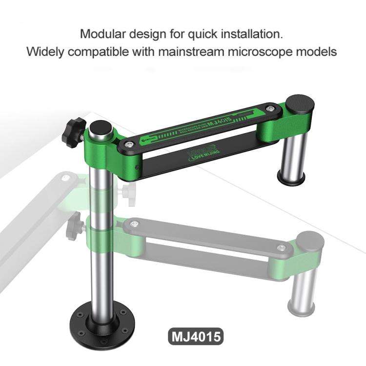 Mijing MJ4015 360 Universal Rotation Telescopic Folding Microscope Metal Bracket Arm