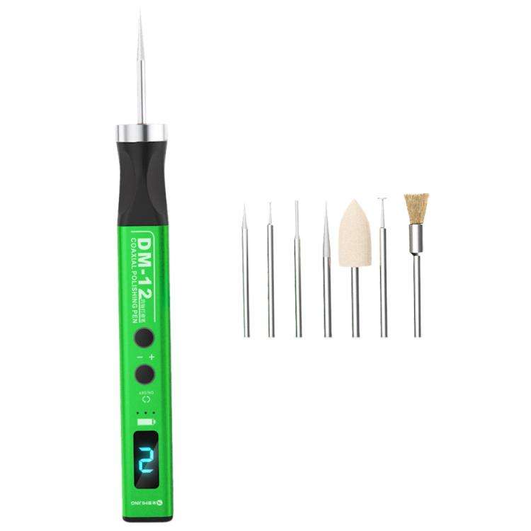 Mijing DM-12 Coaxial Polishing Pen with 7 Grinding Heads