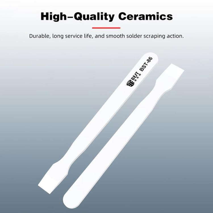 BEST BST-86 Multifunctional Anti-static Anti-magnetic BGA Ceramic Tin Scraper