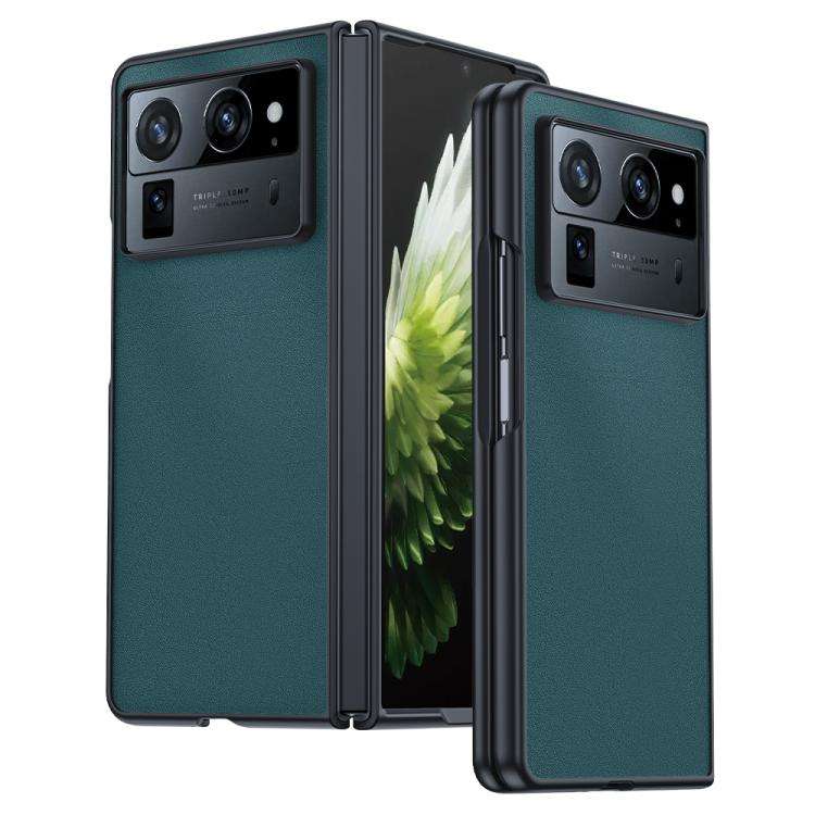 For Tecno Phantom V Fold2 Ultra-thin Plain Skin Leather Phone Case(Green)