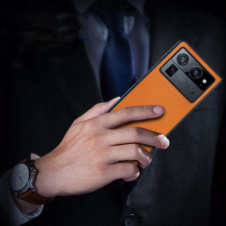 For Tecno Phantom V Fold2 Ultra-thin Plain Skin Leather Phone Case(Green)