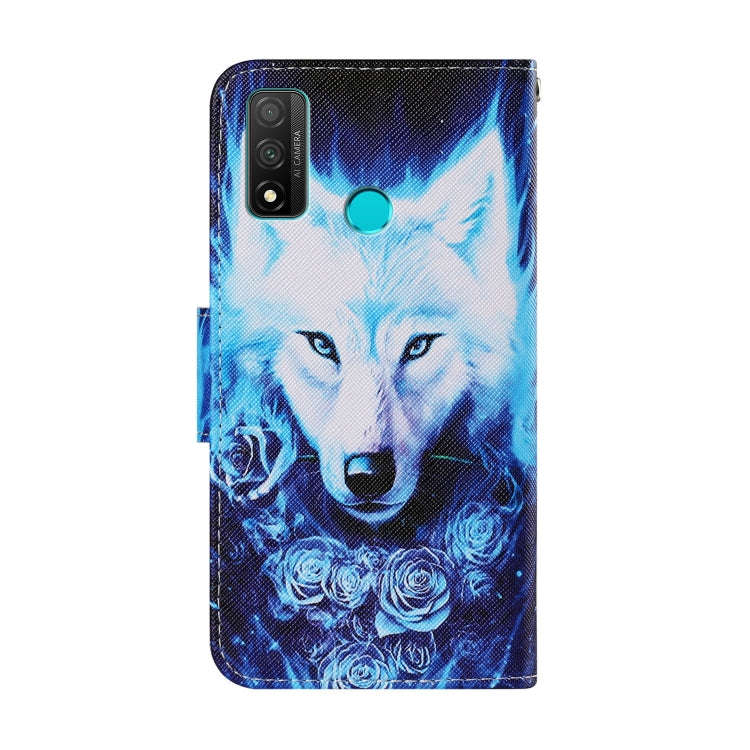 For Huawei P Smart(2020) Coloured Drawing Pattern Horizontal Flip PU Leather Case with Holder & C...