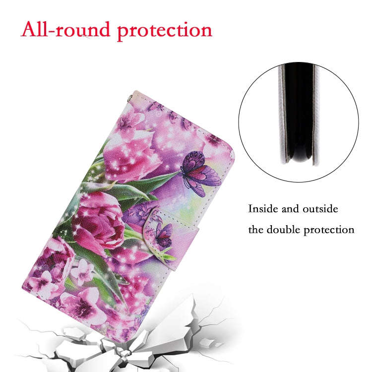 For Huawei P Smart(2020) Coloured Drawing Pattern Horizontal Flip PU Leather Case with Holder & C...