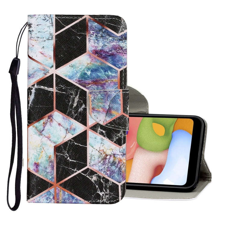 For Huawei P Smart(2020) Coloured Drawing Pattern Horizontal Flip PU Leather Case with Holder & C...
