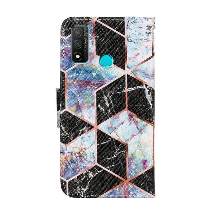 For Huawei P Smart(2020) Coloured Drawing Pattern Horizontal Flip PU Leather Case with Holder & C...