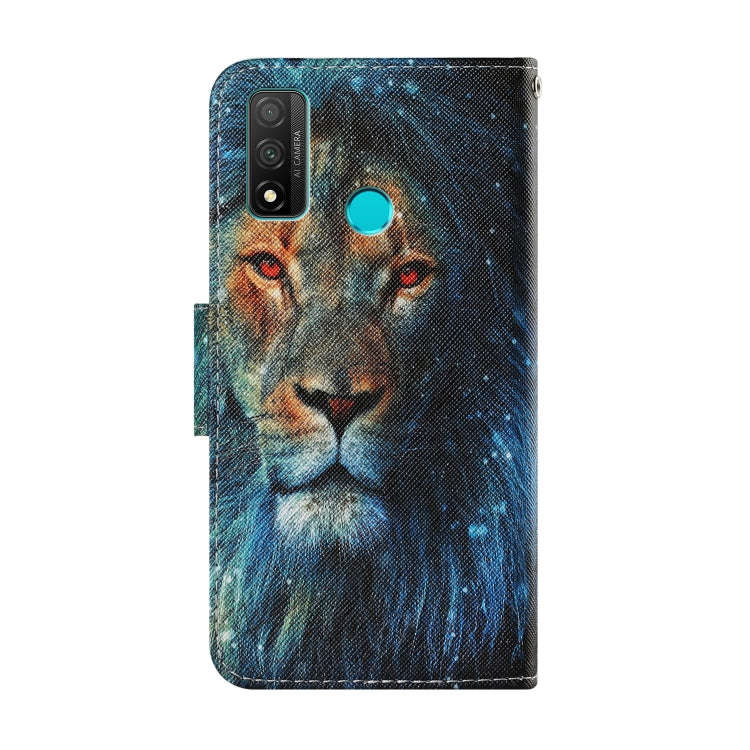 For Huawei P Smart(2020) Coloured Drawing Pattern Horizontal Flip PU Leather Case with Holder & C...