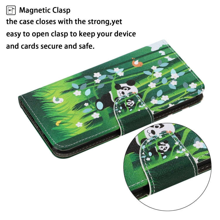 For Huawei P40 Lite Coloured Drawing Pattern Horizontal Flip PU Leather Case with Holder & Card S...