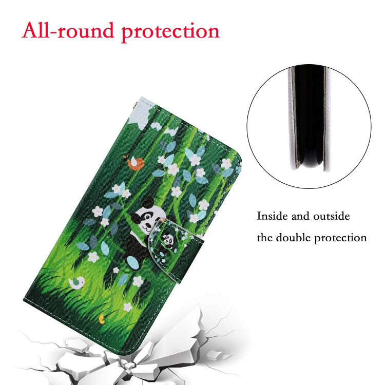 For Huawei P40 Lite Coloured Drawing Pattern Horizontal Flip PU Leather Case with Holder & Card S...