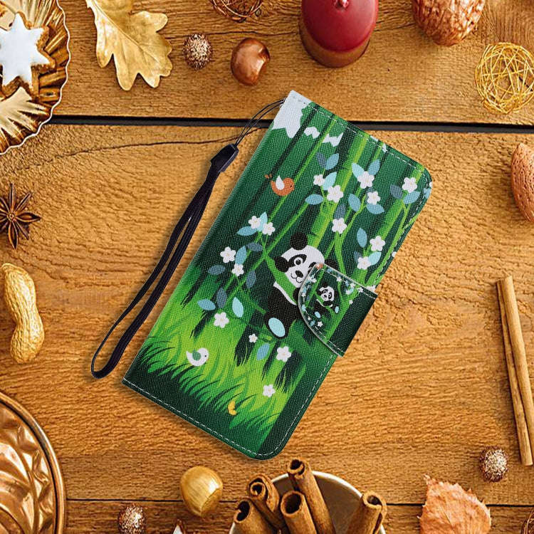 For Huawei P40 Lite Coloured Drawing Pattern Horizontal Flip PU Leather Case with Holder & Card S...
