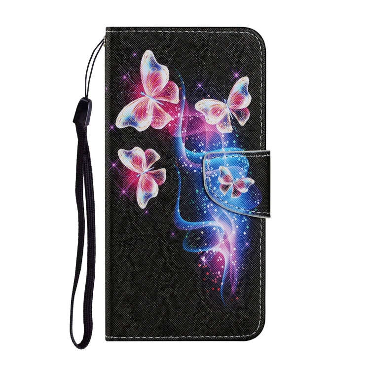 For Huawei P40 Lite Coloured Drawing Pattern Horizontal Flip PU Leather Case with Holder & Card S...