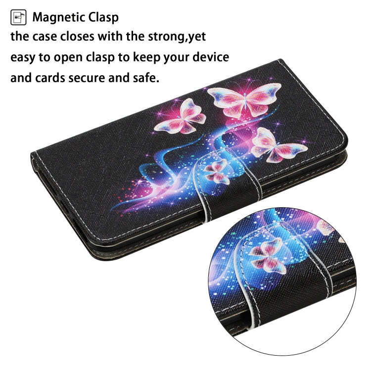For Huawei P40 Lite Coloured Drawing Pattern Horizontal Flip PU Leather Case with Holder & Card S...