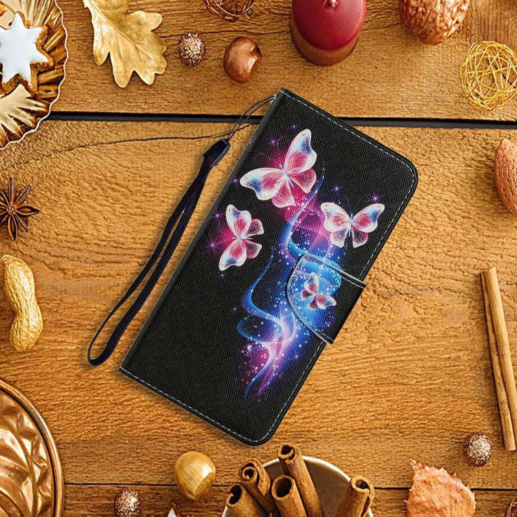 For Huawei P40 Lite Coloured Drawing Pattern Horizontal Flip PU Leather Case with Holder & Card S...
