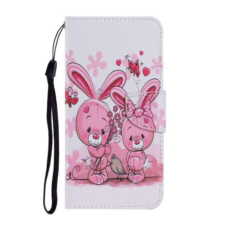 For Huawei P40 Lite E / Y7P Coloured Drawing Pattern Horizontal Flip PU Leather Case with Holder ...