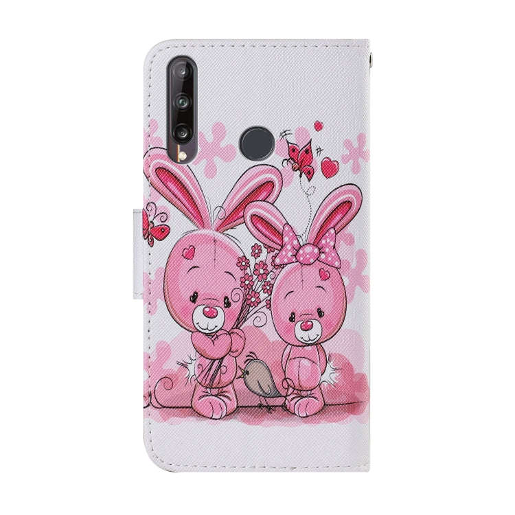 For Huawei P40 Lite E / Y7P Coloured Drawing Pattern Horizontal Flip PU Leather Case with Holder ...