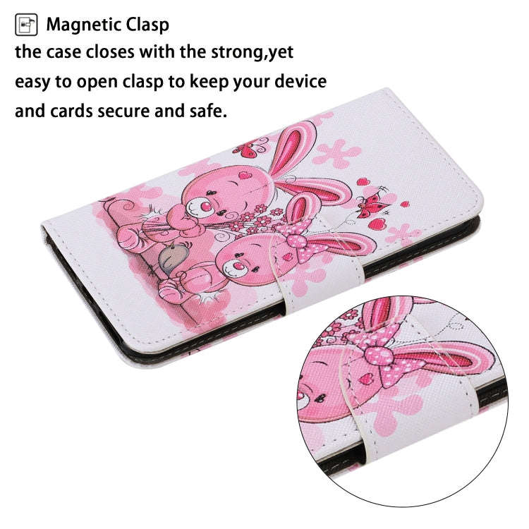For Huawei P40 Lite E / Y7P Coloured Drawing Pattern Horizontal Flip PU Leather Case with Holder ...