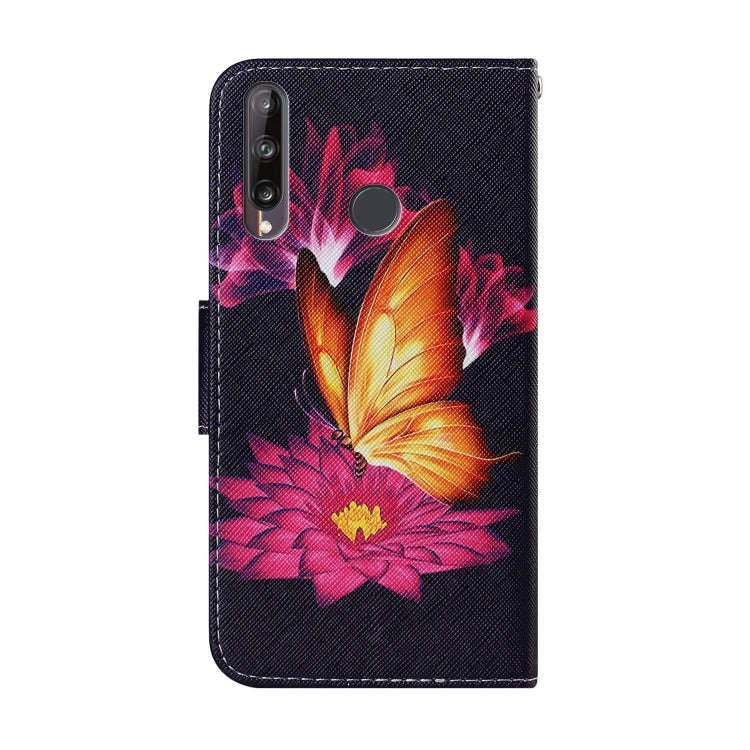 For Huawei P40 Lite E / Y7P Coloured Drawing Pattern Horizontal Flip PU Leather Case with Holder ...