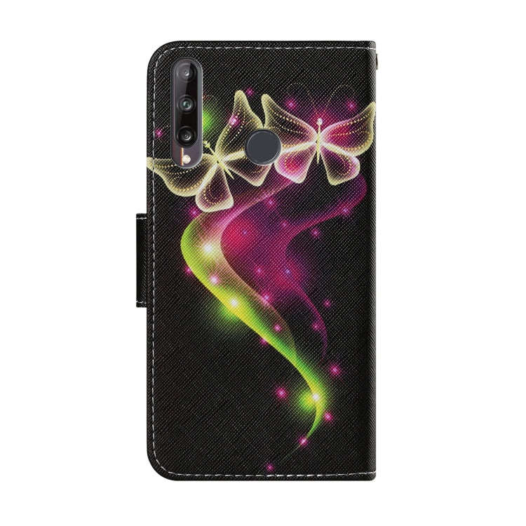 For Huawei P40 Lite E / Y7P Coloured Drawing Pattern Horizontal Flip PU Leather Case with Holder ...