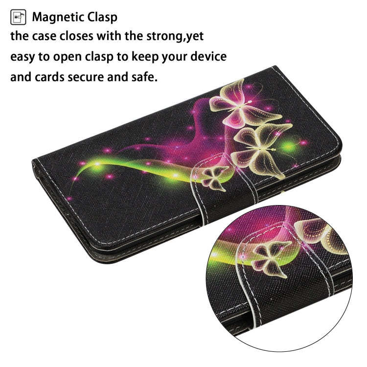 For Huawei P40 Lite E / Y7P Coloured Drawing Pattern Horizontal Flip PU Leather Case with Holder ...