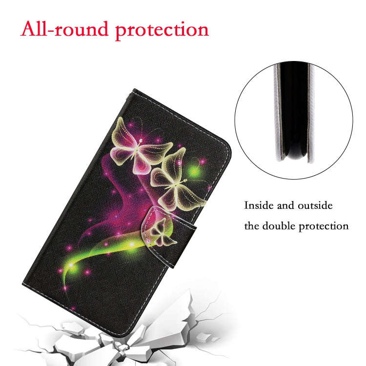 For Huawei P40 Lite E / Y7P Coloured Drawing Pattern Horizontal Flip PU Leather Case with Holder ...