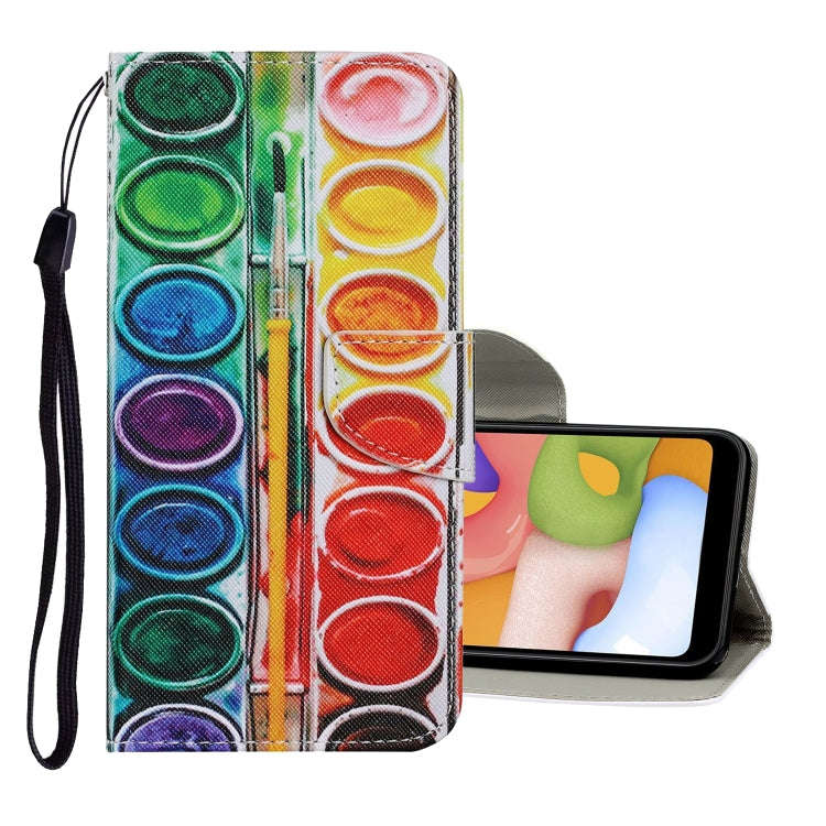 For Huawei P40 Lite E / Y7P Coloured Drawing Pattern Horizontal Flip PU Leather Case with Holder ...
