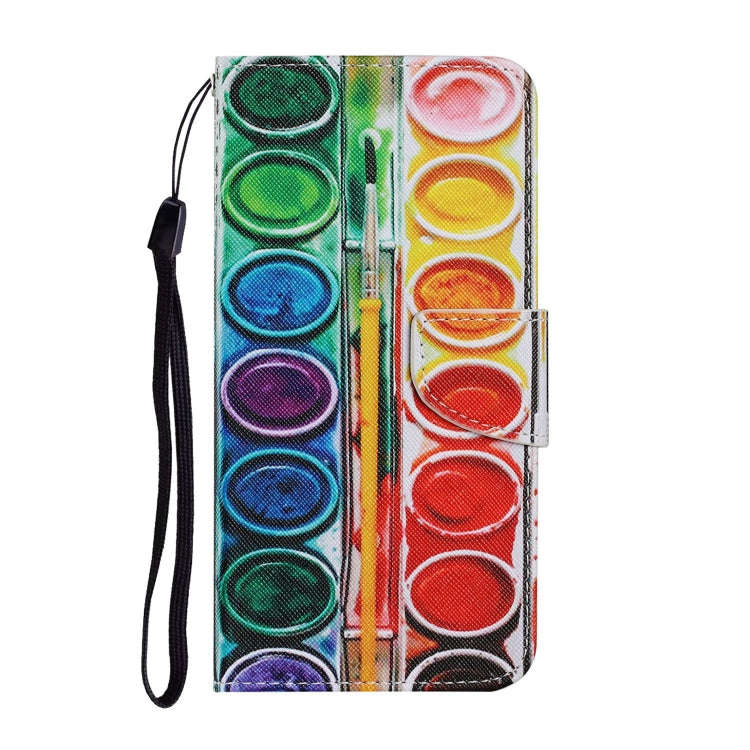 For Huawei P40 Lite E / Y7P Coloured Drawing Pattern Horizontal Flip PU Leather Case with Holder ...
