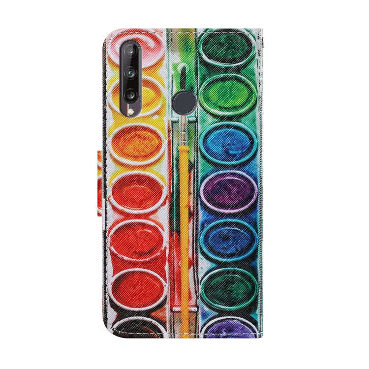 For Huawei P40 Lite E / Y7P Coloured Drawing Pattern Horizontal Flip PU Leather Case with Holder ...