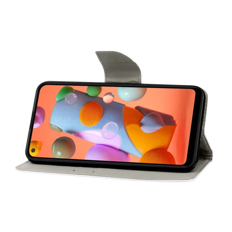 For Huawei P40 Lite E / Y7P Coloured Drawing Pattern Horizontal Flip PU Leather Case with Holder ...