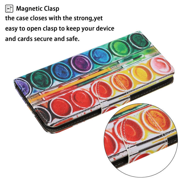 For Huawei P40 Lite E / Y7P Coloured Drawing Pattern Horizontal Flip PU Leather Case with Holder ...