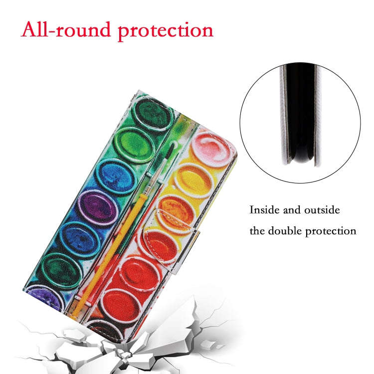 For Huawei P40 Lite E / Y7P Coloured Drawing Pattern Horizontal Flip PU Leather Case with Holder ...