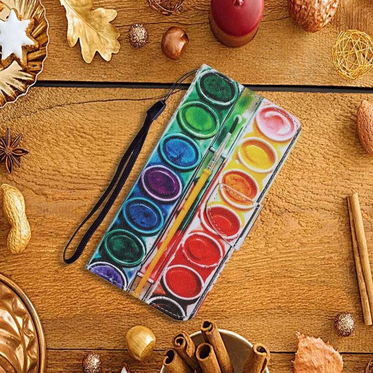 For Huawei P40 Lite E / Y7P Coloured Drawing Pattern Horizontal Flip PU Leather Case with Holder ...