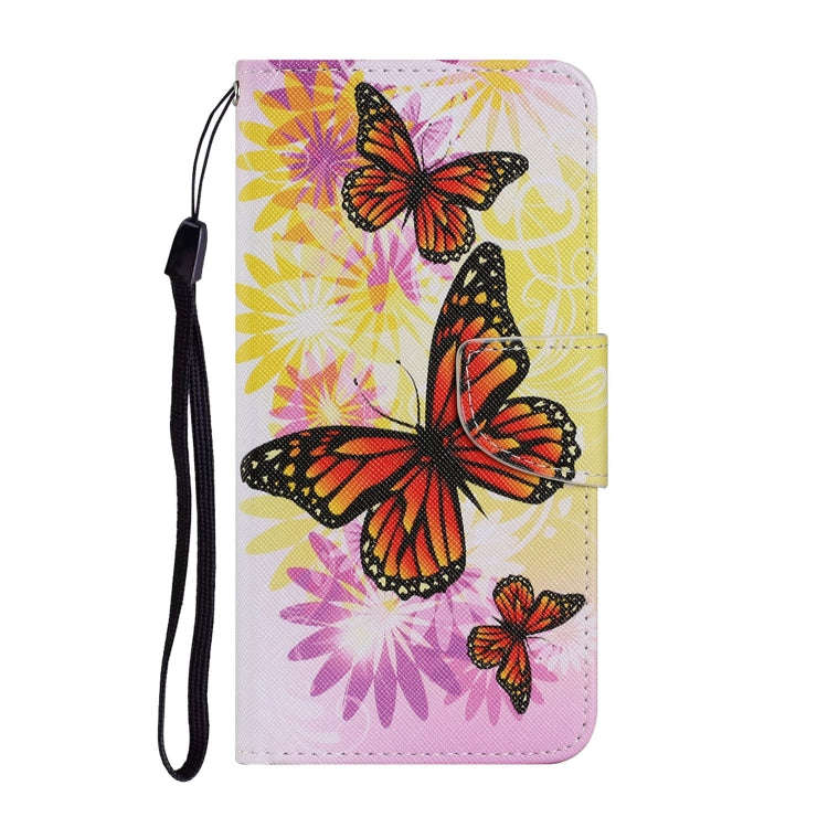 For Huawei P40 Lite E / Y7P Coloured Drawing Pattern Horizontal Flip PU Leather Case with Holder ...