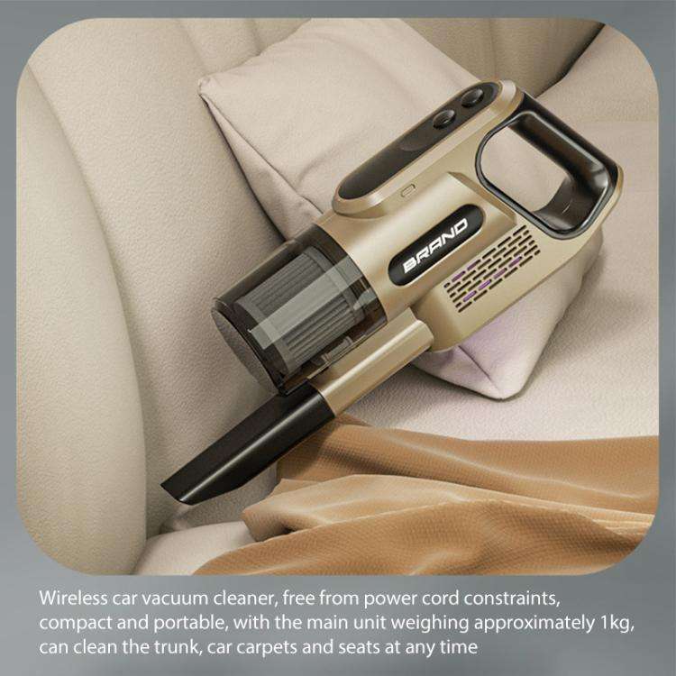 14000Pa 2 in 1 Household Handheld Wireless Mite Remover UV Sterilization Vacuum Cleaner(Gold)