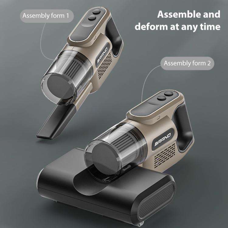14000Pa 2 in 1 Household Handheld Wireless Mite Remover UV Sterilization Vacuum Cleaner(White)