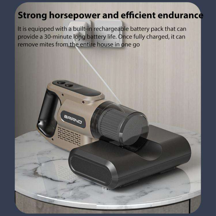 14000Pa 2 in 1 Household Handheld Wireless Mite Remover UV Sterilization Vacuum Cleaner(Gold)