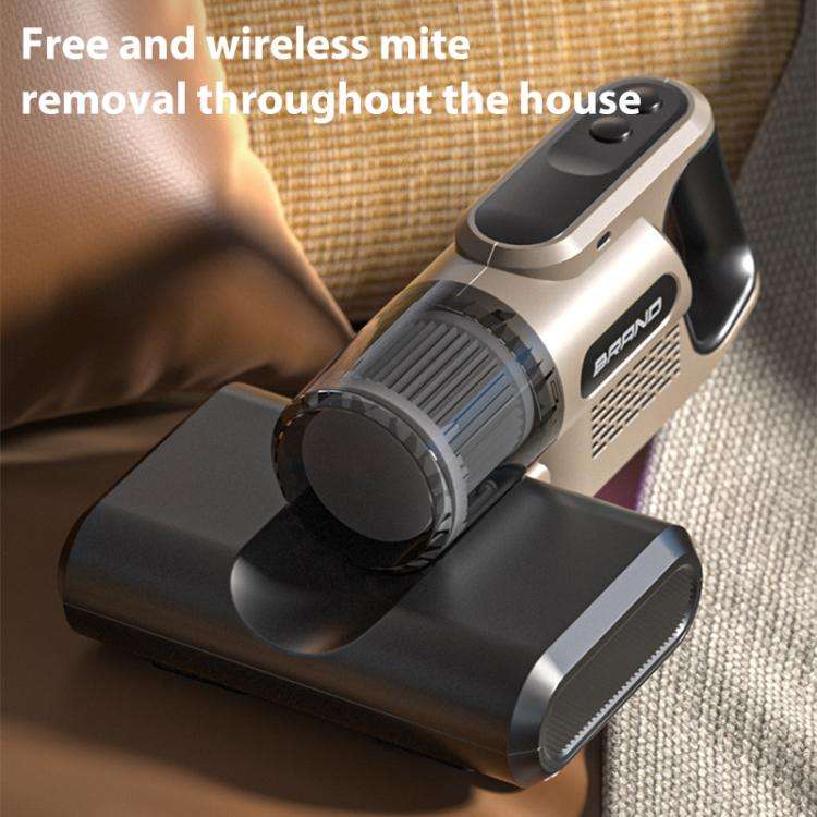 14000Pa 2 in 1 Household Handheld Wireless Mite Remover UV Sterilization Vacuum Cleaner(Gold)