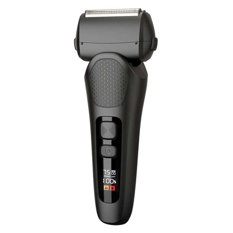 Full Body Washable LED Digital Display Reciprocating Electric Shaver(Exclusive Black)