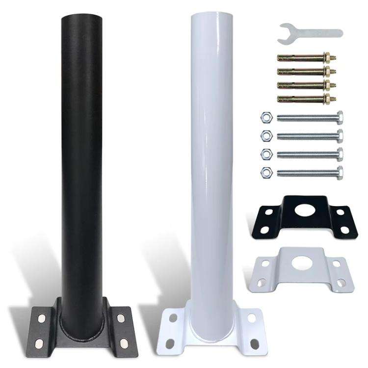 4 Sets 48mm Pipe Diameter Solar Street Light Bracket Mounting Arm, Length: 40cm(White)
