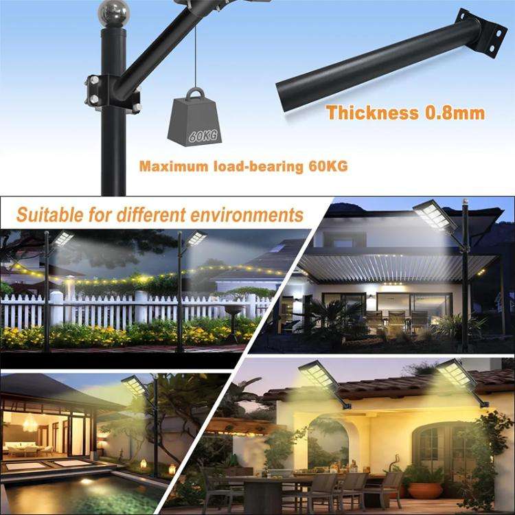 4 Sets 48mm Pipe Diameter Solar Street Light Bracket Mounting Arm, Length: 40cm(White)