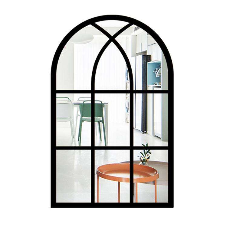 Wood Acrylic Imitation Window Self-adhesive Decorative Mirror, Model:MZ421A-Size L