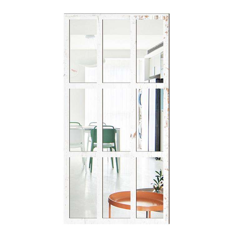 Wood Acrylic Imitation Window Self-adhesive Decorative Mirror, Model:MZ426B-Size L