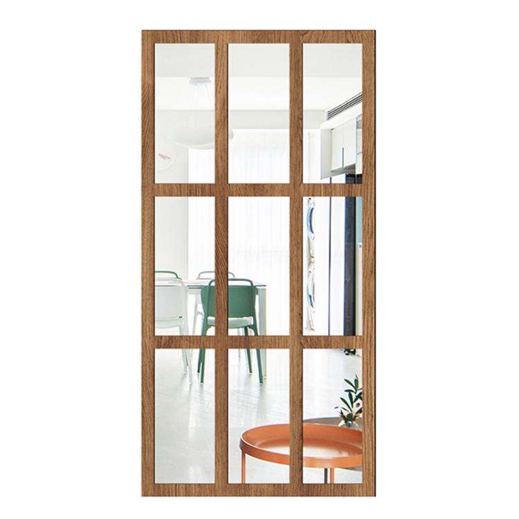 Wood Acrylic Imitation Window Self-adhesive Decorative Mirror, Model:MZ426C-Size S