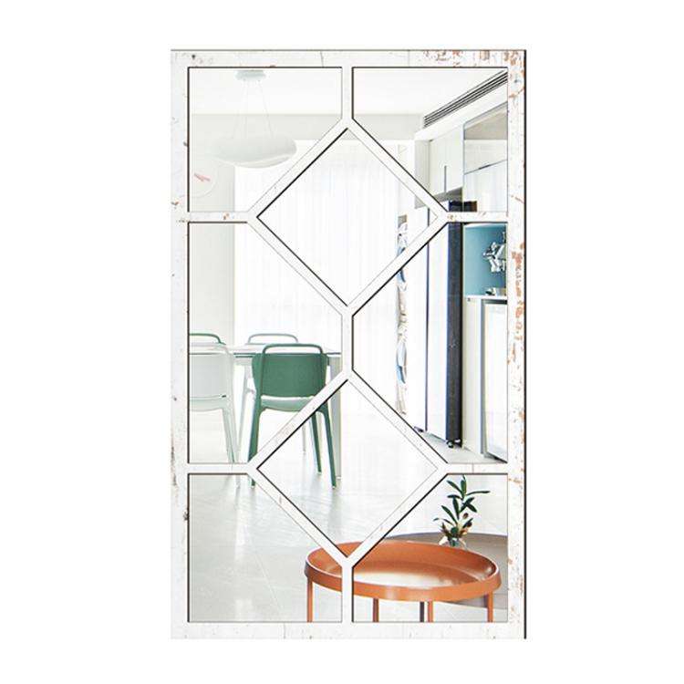 Wood Acrylic Imitation Window Self-adhesive Decorative Mirror, Model:MZ427B-Size L