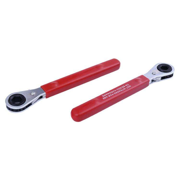 5/16 inch Battery Terminal Hexagon Ratchet Wrench Battery Side Terminal Wrench Tool(Red)
