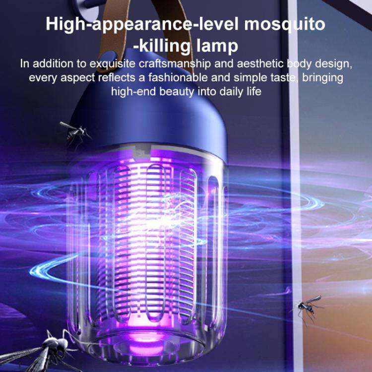 Rechargeable Camping Electric Mosquito Killer Lamp(Blue)