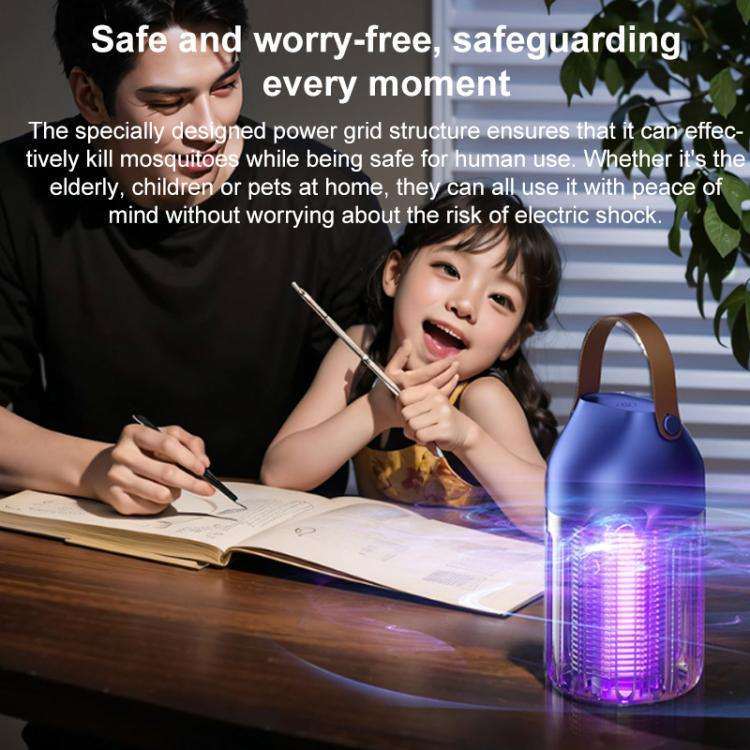 Rechargeable Camping Electric Mosquito Killer Lamp(Blue)