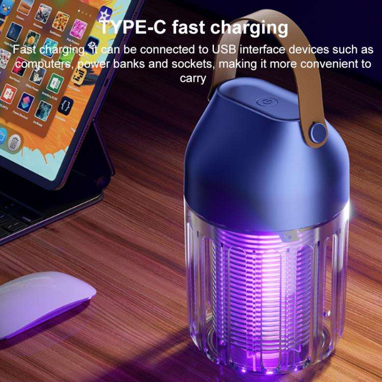 Rechargeable Camping Electric Mosquito Killer Lamp(Blue)