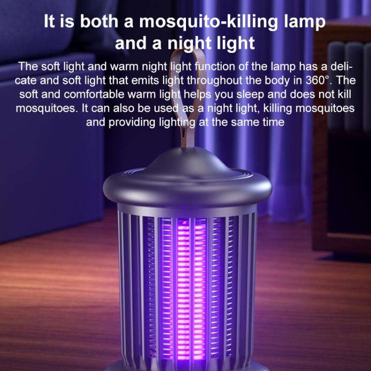 Rechargeable Portable Light Trapping Electric Mosquito Killer Lamp(Blue)