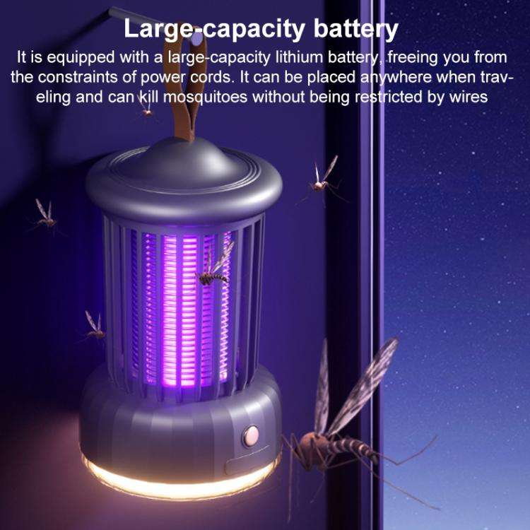 Rechargeable Portable Light Trapping Electric Mosquito Killer Lamp(Blue)